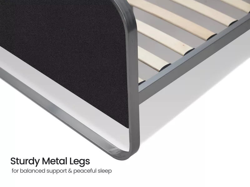 Chloe Queen Size Double Bed in Black Color